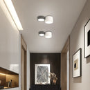 Axyaa Nordic Minimalist LED Ceiling Lamp Black White Cylinder Lighting Fixtures