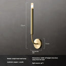 Axyaa Copper Wall Lamp: Minimalist, Postmodern, Retro Decor for Living Room and Bedroom