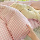 Axyaa Stripe Bedding Set: Single Full Queen King Size Duvet Cover with Pillowcases