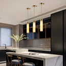 Natural Marble LED Pendant Lights Brass Nordic Lamp for Dining Room Kitchen Axyaa