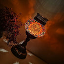 Axyaa Turkish Mosaic Aroma Table Lamp Vintage Art Deco Glass Bed Light