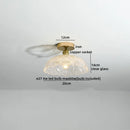 Axyaa Green Glass Indoor LED Ceiling Lamp - Modern Lighting Fixtures