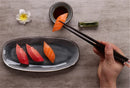 Axya Ceramic Hand-Painted Dim Sum Plate, Round Breakfast Dish for Dessert & Mousse