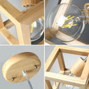 Axyaa Modern Wooden Pendant Lamp for Home Decor