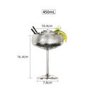 Axyaa Stainless Steel Wide-Mouth Wine Goblet Set for Elegant Parties