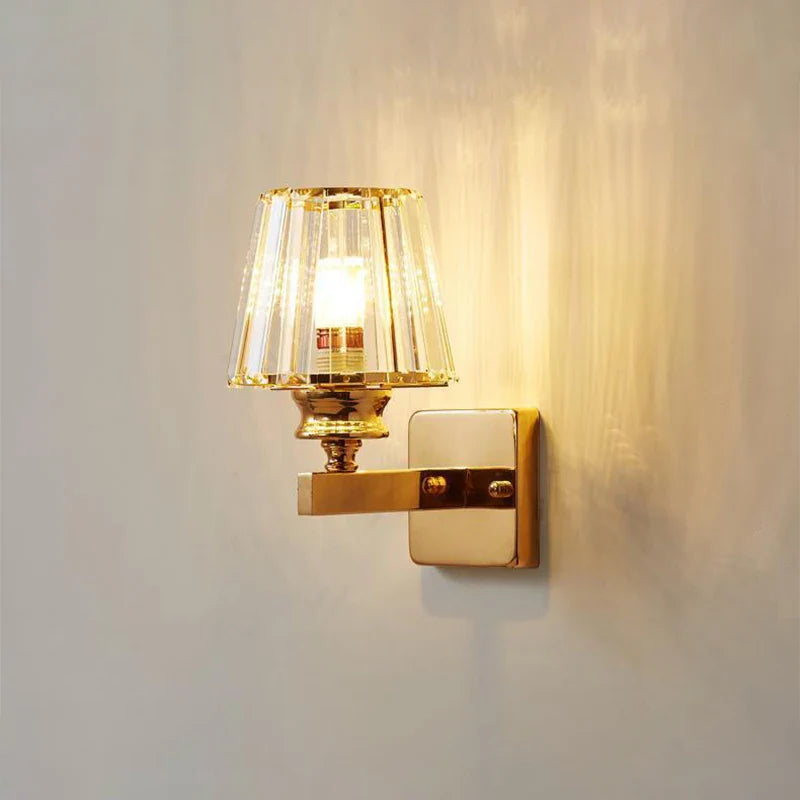 Luxury Glass Shade Wall Lamp by Axyaa - Modern Minimalist Lighting for Home Decor