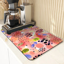 Axyaa Animal Pattern Dry Mat: Absorbent Anti-slip Kitchen & Bathroom Drainer