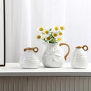 Axyaa Ceramic Vase: Retro American Country Style Home Decor with Hydroponic Flowers