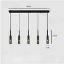 Axyaa Nordic Glass LED Chandelier for Minimalist Home Decor Lighting