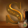Axyaa Personalized Engraved Name LED Night Light for Couples Baby Kid Room