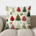 Axyaa Snowman & Gifts Christmas Pillow Cover for Sofa, Bedroom, Car