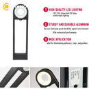 Axyaa LED Path Light 12W Aluminum Pillar for Garden Driveway Patio, IP65 Waterproof