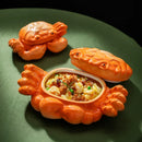 Axyaa Crab Shell Plate: Exquisite Ceramic Tableware for Fruit Salad and Kitchen Décor