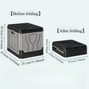 Axyaa Portable Folding Toilet with Lid Trash Bin for Camping Travel