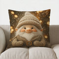 Axyaa Snowman Bokeh Lights Pillow Cover for Sofa, Bedroom, Car.