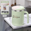 Axyaa Stainless Steel Insulated Coffee Mug with Strainer - Leak-proof Hot and Cold Cup