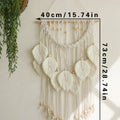Axyaa Leaf Macrame Wall Hanging Brown Green Home Decor Boho Aesthetic Gift