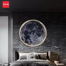 Axyaa LED Moon Wall Lamp: Remote Control Dimmable Night Light