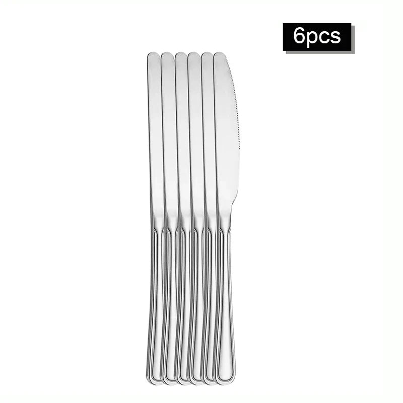Axyaa 30-Piece Stainless Steel Cutlery Set - Ideal for Restaurants and Hotels