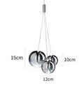 Modern LED Bubble Glass Ball Chandelier for Kitchen, Dining, Bedroom by Axyaa