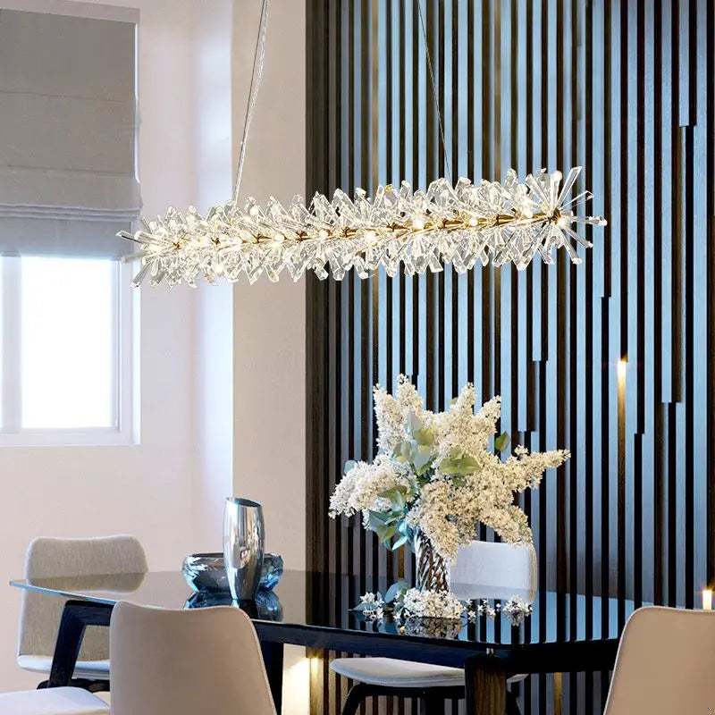 Nordic Luxury Crystal Chandelier for Home Decor by Axyaa