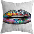 Axyaa Graffiti Street Art Pillow Covers - Home Decoration Lions David Lips Cover