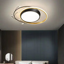 Axyaa Crystal Circle Ceiling Chandelier LED Lighting for Living Room Bedroom