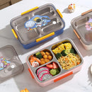 Axyaa Stainless Steel Bento Lunchbox with Compartments for Adults and Kids