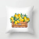 Lemon Pattern Summer Cushion Cover for Sofa Decor by Axyaa