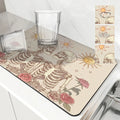 Axyaa Halloween Watercolor Draining Mat - Antiskid & Absorbent