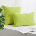 Axyaa Corduroy Striped Cushion Cover for Home Decor