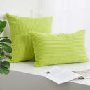 Axyaa Corduroy Striped Cushion Cover for Home Decor