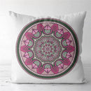 Axyaa Mysterious Pattern Flower Cushion Cover for Home Decor
