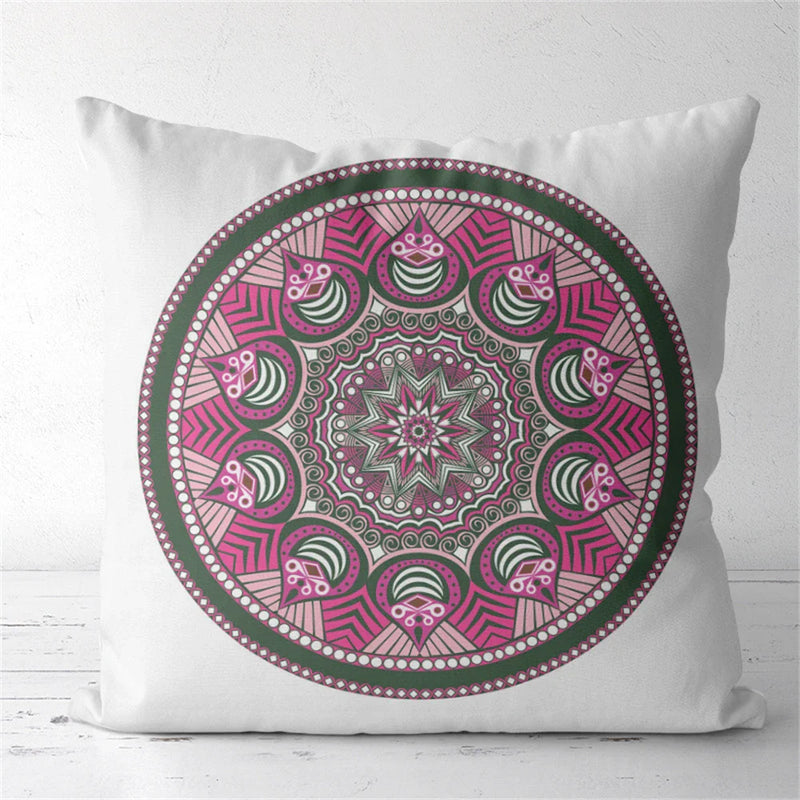 Axyaa Mysterious Pattern Flower Cushion Cover for Home Decor