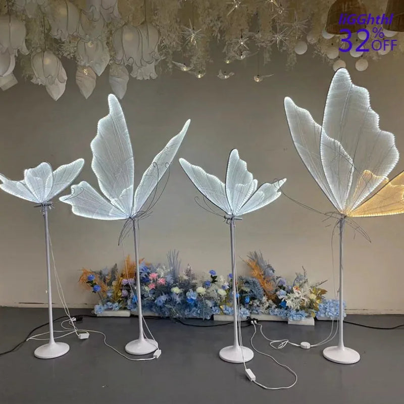 Axyaa Butterfly Lamp: Romantic Lace LED Wedding Party Decoration