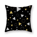 Axyaa Geometric Print Peach Skin Pillowcase for Car, Office, Sofa - Wholesale