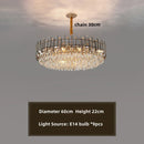 Axyaa Gold Crystal Chandeliers: Nordic Modern Luxury Lighting for Home Décor