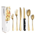 Axyaa 1010 Stainless Steel Tableware Set with Steak Knife and Dessert Spoon