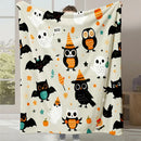 Axyaa Cartoon Cute Halloween Gift Flannel Sofa Blanket