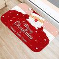 Axyaa Santa Elk Welcome Mat for Home, Kitchen, Bathroom Floor Decor