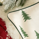 Axyaa Christmas Tree Embroidery Throw Pillow Cover - Cojines Sofa Cushion Cover
