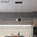 Axyaa Nordic LED Dining Room Chandelier - Modern Adjustable Ceiling Light Fixtures