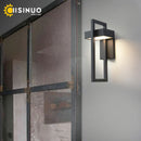 Axyaa Outdoor LED Wall Light 10W Retro Vintage Black Garden Porch Sconce Street Light