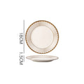 Axyaa Nordic Luxe Court Style Western Food Steak Plate with Dried Fruit