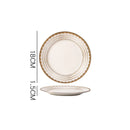 Axyaa Nordic Luxe Court Style Western Food Steak Plate with Dried Fruit