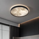 Axyaa Lunar LED Ceiling Light: Modern Circular Bedroom Lamp