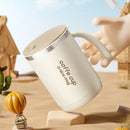 Axyaa Double Wall Stainless Steel Insulated Mug with Sliding Lid - Leak Proof