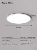Axyaa Minimalist Rectangular Ceiling Light by Modern Ultrathin Living Room Lamps
