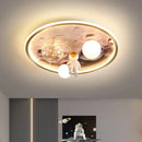 Axyaa Astronaut Moon LED Boy's Room Ceiling Light - Creative Cartoon Theme
