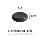 Axyaa Black Frosted Ceramic Western Steak Plate - Creative Double-layer Insulated Tableware
